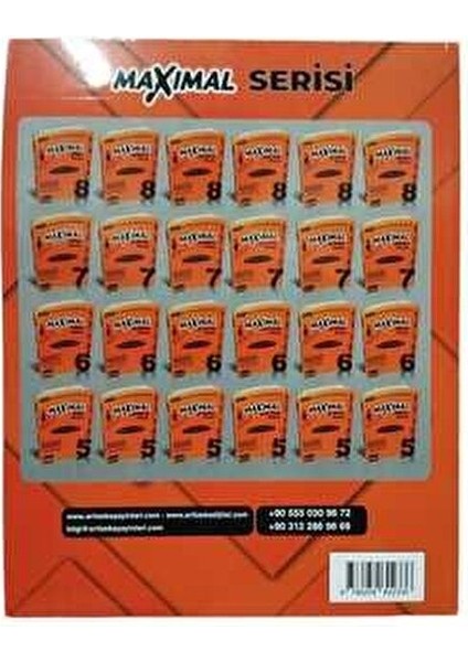 Artı Zeka 8. Sınıf Matematik-A- Maximal Bire Bir Meb Soru Bankası 2025-2026 Yeni Baskı fiyatları