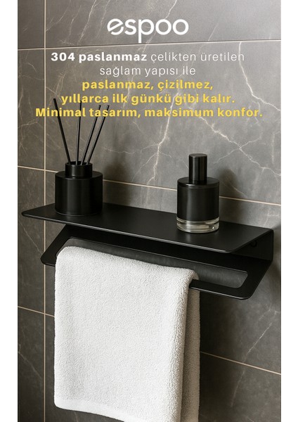 Banyo, Lavabo, Mutfak 304 Raflı Paslanmaz Çelik Yapışkanlı Havlu Askılığı, Havluluk Askısı fiyatları