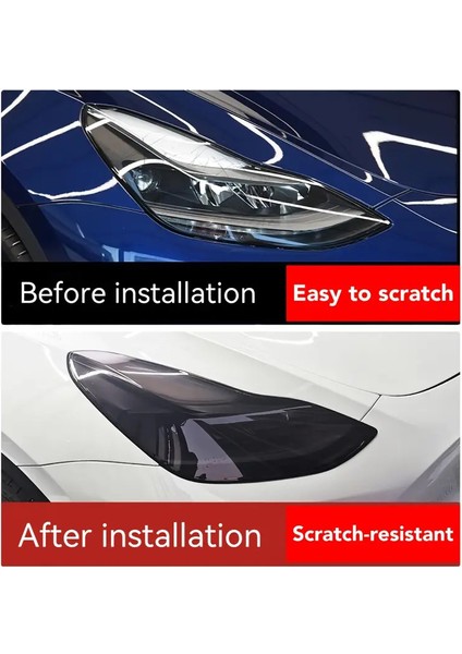 Tesla Model Y 2021-2024 Smoky Black Tpu Far-Sis-Stop 190 Mikron Koruyucu Film fiyatları