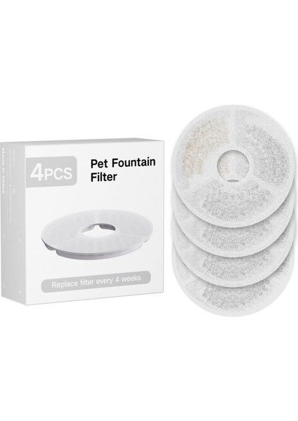 2in1 Fw2-C / W8-L / Wf1-Wifi / W7 Uyumlu Su Pınarı Yedek Filtresi (4'lü Set)