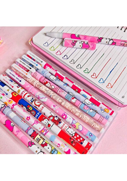 Hello Kitty Jel Renkli Tükenmez Kalem Seti 10'lu Arkadaşa Hediye fırsatları