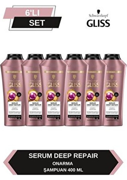 Serum Deep Repair Onarıcı Şampuan 400 ml x 6 Adet fırsatları