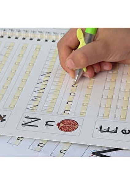 Öğrenciler İçin Yazma Öğreniyorum Defter Seti 4 Parça A5 Renkli ve Eğlenceli indirimleri