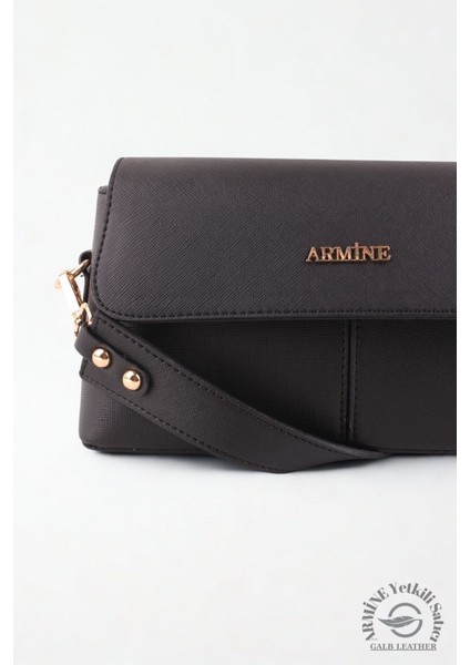 Orijinal Armine Günlük Kullanıma Uygun Premium Kalite Kadın Omuz Çantası Siyah 347