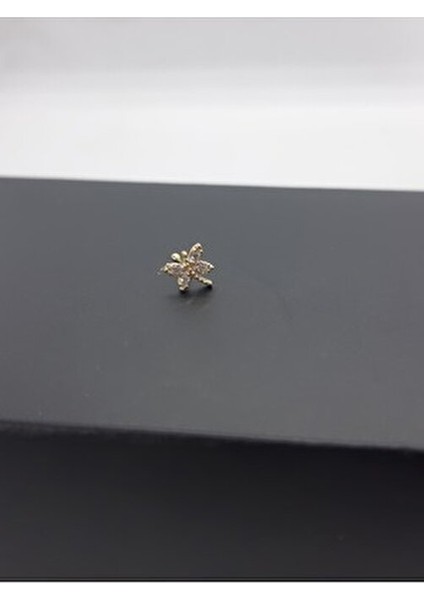 925 Ayar Gümüş Altın Kaplamalı Zirkon Taşlı ''kelebek'' Hızma