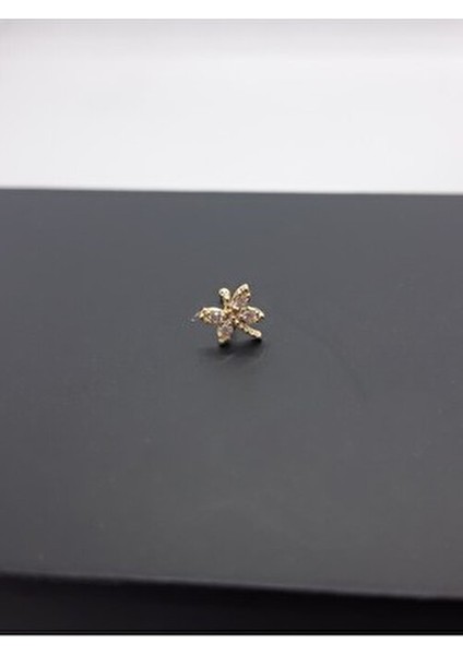 925 Ayar Gümüş Altın Kaplamalı Zirkon Taşlı ''kelebek'' Hızma