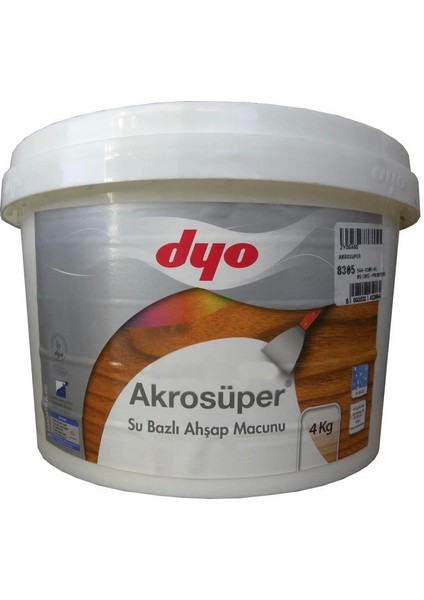 Dyo Akrosüper Ahşap Macunu 4 kg