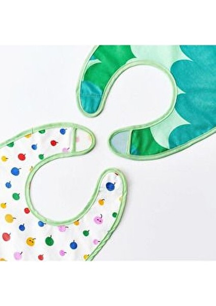 Mama Önlüğü, Yeşil- Beyaz Meyve Desenli, Ön Cepli, 2 Adet fiyatları