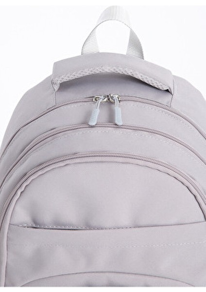 Okul Çantası 15' Laptop Bölmeli 5 Cepli Çanta Kız-Erkek Sırt Çantası Gri modelleri