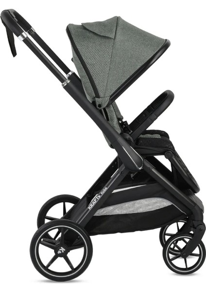 Kobe Capsule Çift Yönlü Doğumdan Itibaren 22 kg Taşıma 360° Pu Tekerlek ile Mükemmel Manevra Sağlayan Travel Sistem-Seyahat Sistem Bebek Arabası Black Green fiyatları
