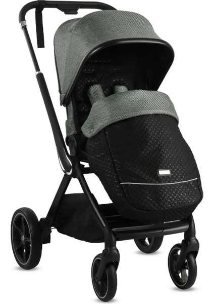 Kobe Capsule Çift Yönlü Doğumdan Itibaren 22 kg Taşıma 360° Pu Tekerlek ile Mükemmel Manevra Sağlayan Travel Sistem-Seyahat Sistem Bebek Arabası Black Green modelleri