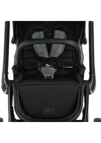 Kobe Capsule Çift Yönlü Doğumdan Itibaren 22 kg Taşıma 360° Pu Tekerlek ile Mükemmel Manevra Sağlayan Travel Sistem-Seyahat Sistem Bebek Arabası Black Green indirimleri