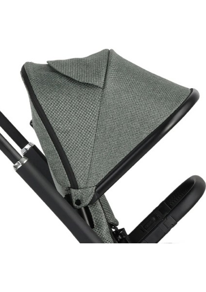 Kobe Capsule Çift Yönlü Doğumdan Itibaren 22 kg Taşıma 360° Pu Tekerlek ile Mükemmel Manevra Sağlayan Travel Sistem-Seyahat Sistem Bebek Arabası Black Green