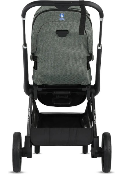 Kobe Capsule Çift Yönlü Doğumdan Itibaren 22 kg Taşıma 360° Pu Tekerlek ile Mükemmel Manevra Sağlayan Travel Sistem-Seyahat Sistem Bebek Arabası Black Green
