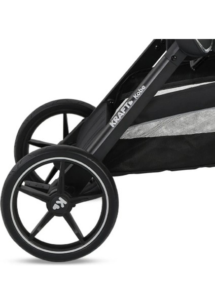 Kobe Capsule Çift Yönlü Doğumdan Itibaren 22 kg Taşıma 360° Pu Tekerlek ile Mükemmel Manevra Sağlayan Travel Sistem-Seyahat Sistem Bebek Arabası Black Green