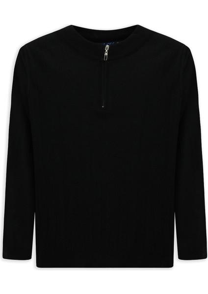 Regular Fit Yarım Balıkçı Yaka Fermuarlı Trıko Kazak modelleri