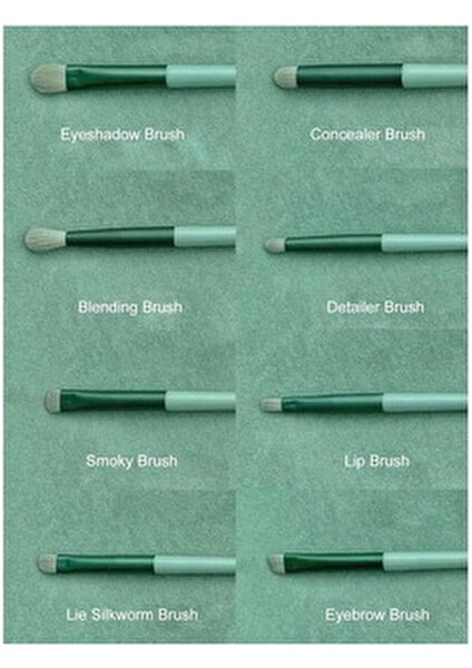 13 Parça Makyaj Fırça Seti Taşınabilir Kılıflı Profesyonel Makyaj Güzellik Seti Yeşil fırsatları