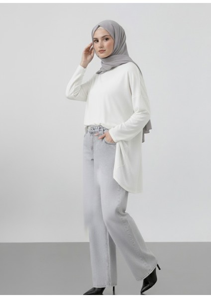Tesettür Uyumlu Oversize Bol Kot Pantolon | %100 Pamuk, Rahat & Şık Yeni Sezon Salaş Jean modelleri