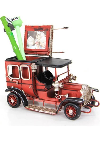 Dekoratif Metal Araba Kalemlik Çerçeveli