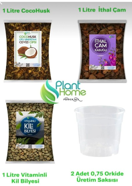 Plant Home Power Mix Orkide Toprağı Değişim Seti 2 Orkide