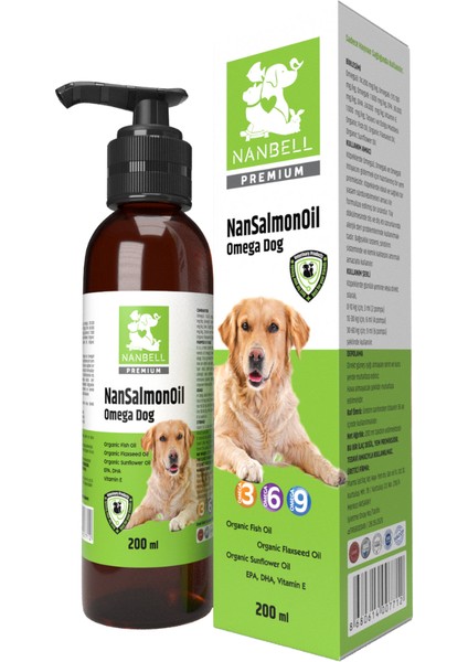 Nansalmonoil Omega 3-6-9 200ML – Köpek