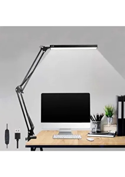 Katlanabilir Çalışma Okuma Masa Lambası Ayarlanabilir LED Akrobatik