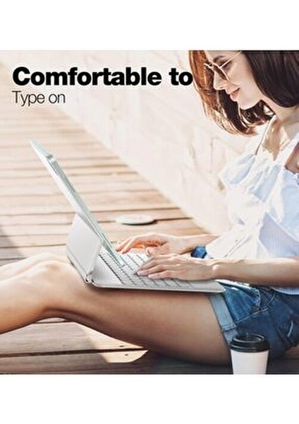 Magic Keyboard Touchpad Işıklı Kılıf Türkçe Q Klavyeli Ipad Air 11 4/5 Nesil M1/m2/m3 Uyumlu indirimleri