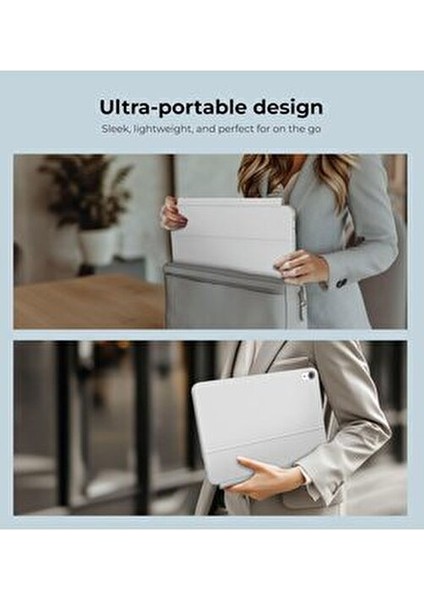 Magic Keyboard Touchpad Işıklı Kılıf Türkçe Q Klavyeli Ipad Air 11 4/5 Nesil M1/m2/m3 Uyumlu