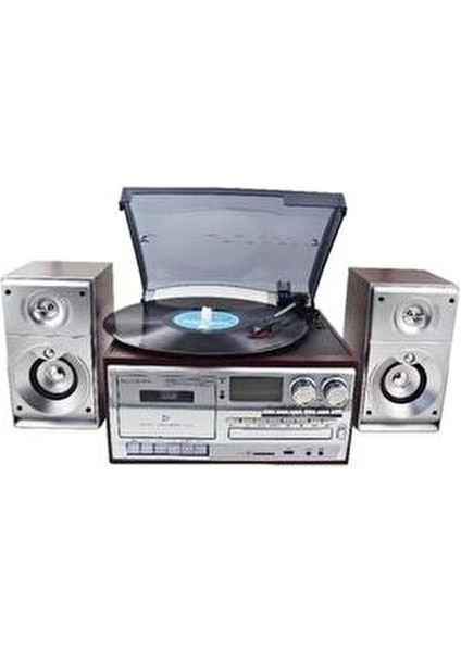 Nostaljik Pikap Kaset CD Çalar KN-120 Bluetoothlu Kumandalı Radyo Mp3 USB 33-45-78 Lik Plakla