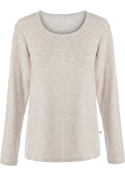 Kadın Pamuklu Kaşkorse Üst Etiket Detaylı Çizgili Pijama Takımı fiyatları