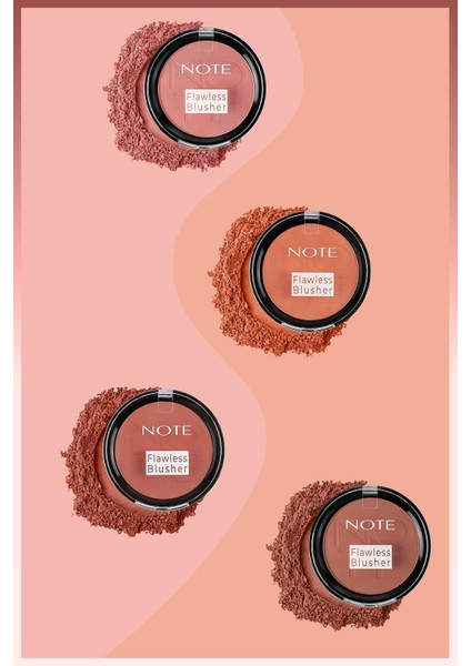 Flawless Blusher Mat Bitişli Toz Allık - 02 Coral modelleri