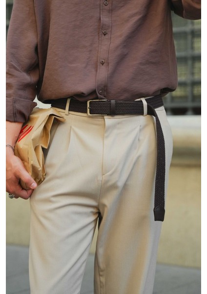 Erkek Hasır Örgü Kemer