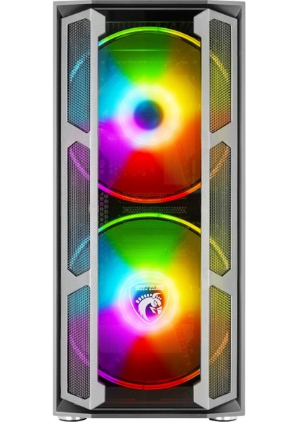 Griffin G6 Argb Gaming Bilgisayar Kasası (2×200MM + 1×120MM Fan, Type-C, Kumandalı) – 800W 80+ Bronze Psu Dahil modelleri