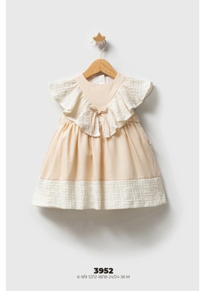 Tongs Baby Bebek Elbise 3952 Bej