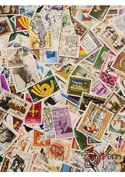 Dünya Genelinden 200 Adet Koleksiyonluk Damgalı Pul