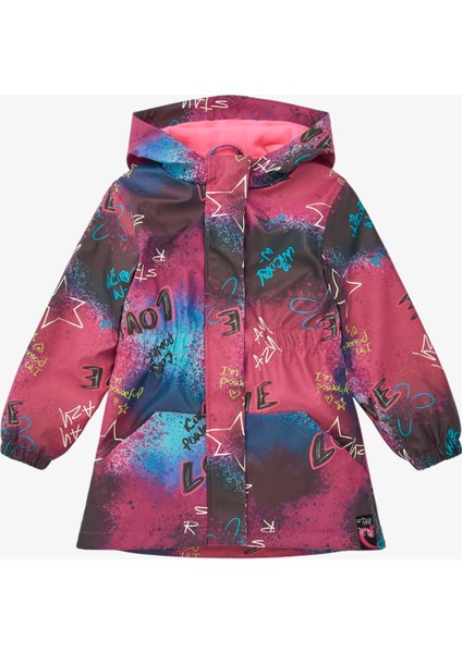 Love Kız Yağmurluk - Pembe