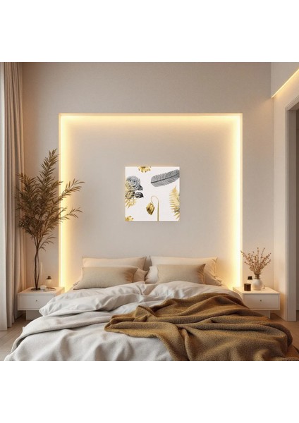 :temperli Cam Kare Tablo, Cam Tablo, Uv Baskı, CTT005