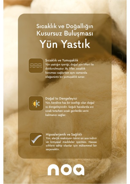 Noa Premium Yün Yastık fiyatları