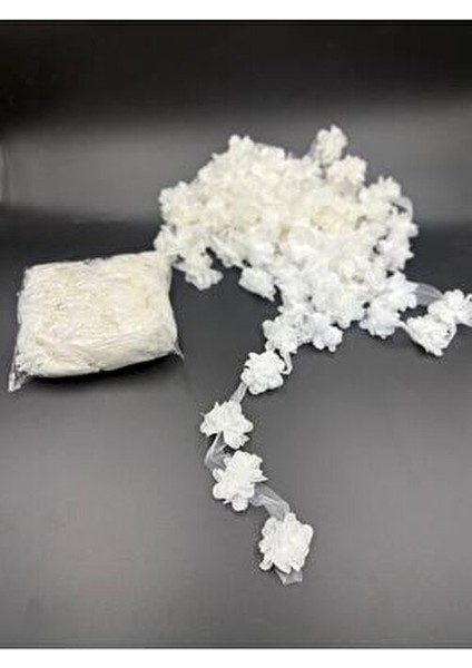 Beyaz Lazer Kesim Gül Süsleme Paketleme 120 Adet Lazer Kesim Gül fiyatları