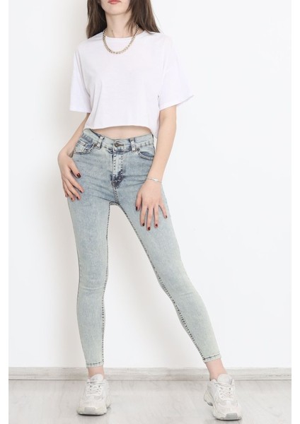 Kadın Cep Detay Kar Yıkamalı Kot Pantolon fırsatları