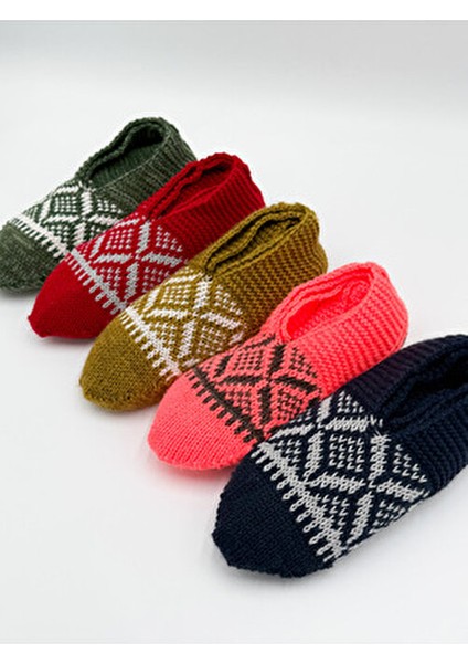 Kadın El Işi Model Yün Örgü 5 Adet Patik Çeyizlik Bohçalık Hediyelik fiyatları