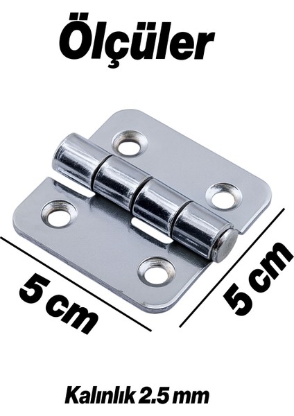 Metal 2 Adet Gümüş Yaprak Menteşe 50X50 mm Dayanıklı Kapi Pencere Dolap Mobilya Menteşe Modeli fiyatları