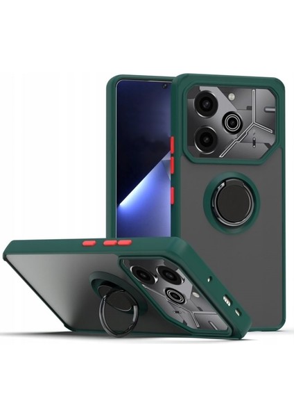 Tecno Pova 6 Pro Kılıf Montreal Yüzüklü Standlı Arkası Buğulu