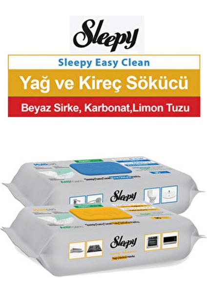 Easy Clean Kireç Sökücü ve Yağ Çözücü Havlu 30'lu 2 Paket