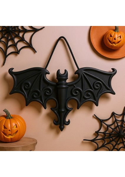 Dekoratif Halloween Balkabağı Duvar / Kapı Süsü – El Yapımı Taş Döküm modelleri