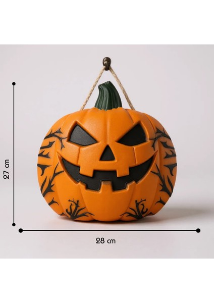 Dekoratif Halloween Balkabağı Duvar / Kapı Süsü – El Yapımı Taş Döküm fırsatları