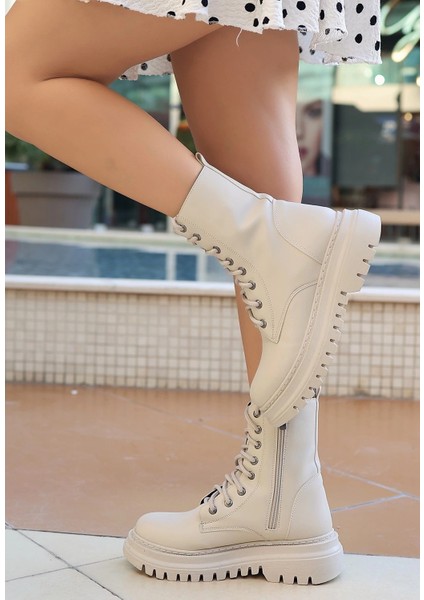 Toan Bej Cilt Bağcıklı Bot modelleri