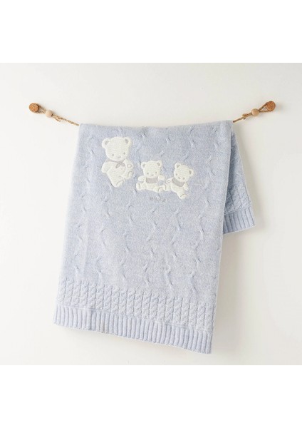 Andywawa AC26341 Triko Battaniye 85X100 Blue Melange