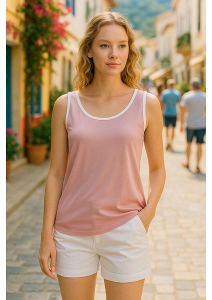 Pembe Biyeli Kadın Atlet