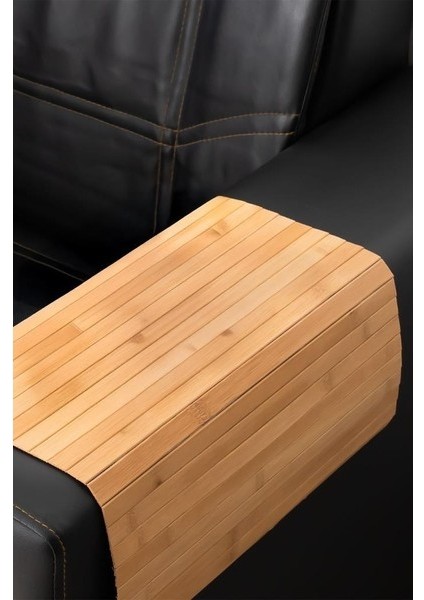 Bambu Koltuk Matı Ahşap Kanepe Koltuk Kenarı Sehpa Yan Sehpa Koltuk Katlanabilir Tepsisi 45 x 70 modelleri